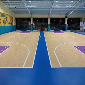 Outdoor Pickleball Flooring PVC the Coil Material Is Portable and Easy to Install