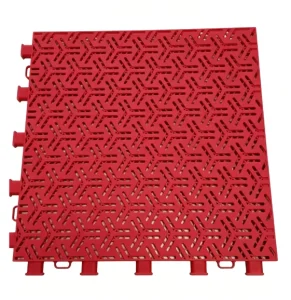 Outdoor Plastic Anti-Slip Sports Flooring Tiles for Basketball Courts Park Click Installation