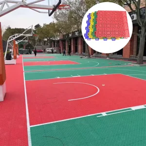 Outdoor Plastic Basketball Tennis Badminton Volleyball Court Flooring Mat for Indoor Sports Courts