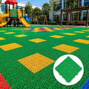Outdoor Plastic Interlocking Sports Floor Tiles for Multi-Purpose Sports Courts and Stadiums