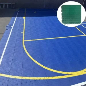 Outdoor Plastic Sports Flooring Tiles for Basketball, Tennis, Badminton Courts, Gym and School