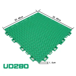 Outdoor Polypropylene Interlocking Volleyball Court Flooring Tiles, Anti-Slip, Waterproof, and Fireproof