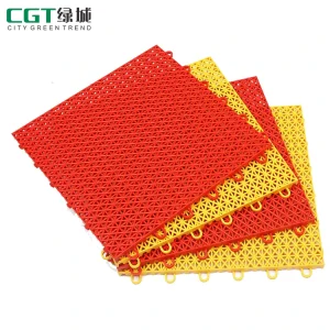 Outdoor Portable Interlocking Recycled Flex Court Tiles for Basketball Courts