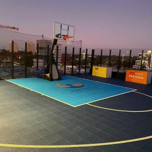 Outdoor Portable Synthetic PP Interlocking Flooring for 35×35 Feet Basketball Court