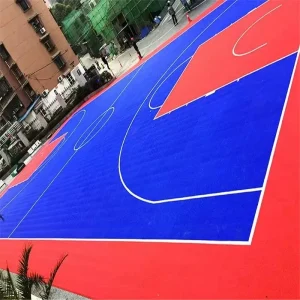 Outdoor Removable Modular Sports Flooring for Basketball and Tennis Courts, Waterproof, 18 Colors