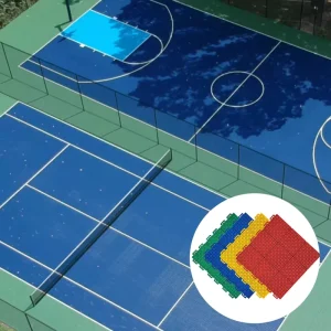 Outdoor Rubber Flooring Sports Court Tennis Plastic Floor Mat