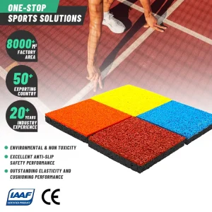 Outdoor Running Track High-Density Park Jogging Track Rubber EPDM Flooring