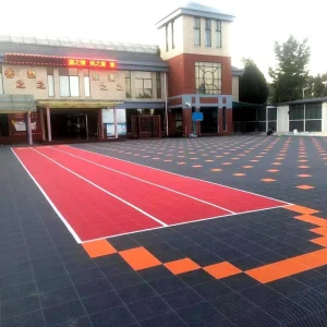 Outdoor Sport Court Flooring Tiles Intelligent PP Interlocking Plastic Tennis Court Basketball Floor