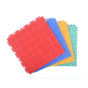 Outdoor Sports Flooring Elastic Interlocking Tiles for Basketball and Pickleball Courts