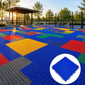 Outdoor Sports Flooring Plastic Interlocking Floor Tiles for Basketball Volleyball Badminton and Pickleball