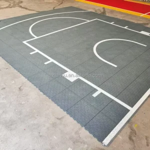 Outdoor Sports Flooring Tiles, Plastic Court Flooring for Basketball and Tennis