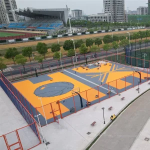 Outdoor Sports Flooring Volleyball Mat Interlocking Basketball Court Plastic Tiles Pickleball Court Floor