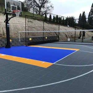 Outdoor Sports Flooring Volleyball Mat Interlocking Basketball Court Plastic Tiles Pickleball Court Floor