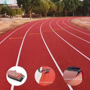 Outdoor Standard 400m PU Rubber Running Track 13mm Durable Shock Absorption Eco Friendly Sports Flooring for Schools & Stadiums