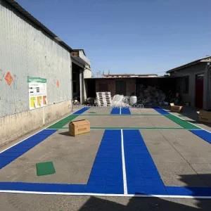 Outdoor TPE Modular Interlocking Sports Flooring Tiles for Basketball, Pickleball, and Tennis Courts