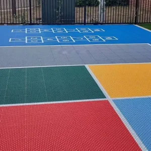 Outdoor Tennis Badminton Basketball Court Flooring Modular PP Interlocking Gym Tiles Multipurpose Artificial Tiles