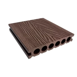 Outdoor WPC Decking Planks Waterproof Anti-Slip Wood Plastic Composite Flooring for Patio Garden Poolside