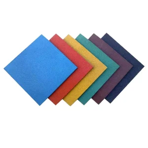 Outdoor Waterproof Anti-Slip Rubber Floor Mat 15mm Thick Hardness 90 Washable Kindergarten Sports