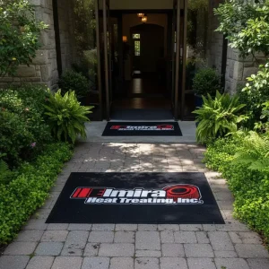 Outdoor Waterproof Custom Logo Rubber Floor Mat, Anti Slip, Weatherproof