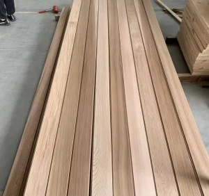 Outdoor Western Red Cedar Decking Flooring Anti Rot Anti UV Solid Cedar Wood Plank for Garden Pool Terrace Exterior Floor