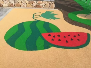 Outdoor and Indoor Kids Play Rubber Flooring EPDM Granules Surface