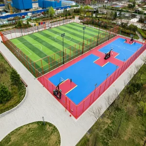 Outer Pillar Design Sports Court System Flooring for Multi-Sport Fields