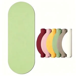 Oval PU Yoga Mat Non-Slip 5mm Eco-Friendly Professional Exercise Mat for Home & Yoga Studios