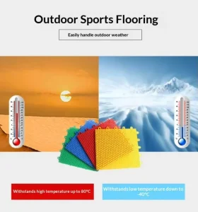 PACPICK 10mm Polypropylene Floating Interlocking Flooring Moisture Proof Anti Slip Wear Resistant Indoor Outdoor Pickleball