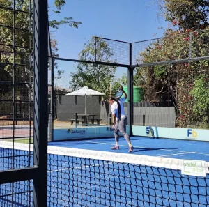 PADEL WORKER New Design Panoramic Artificial Grass LED Light Sports Equipment Flooring Adjustable Durable Paddle Court