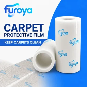 PE Protection Film Roll Soft Greaseproof Plain Glossy 50cm for Carpet and Flooring