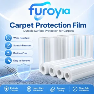 PE Soft Carpet Protection Film for Temporary Floor Coverage in Retail, Hospitality, and Offices