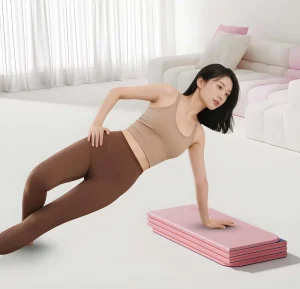 POE Portable Folding Yoga Mat with Grip Stability for Training Practice