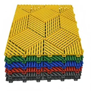 PP 18mm Thickness DIY Eco-Friendly Interlocking PP Floor Tiles High Duty 3D Plastic Grille for Car Garage
