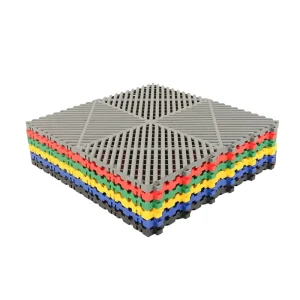 PP Car Wash Containment Interlocking Modular Flooring Tiles for Family Use and DIY Installation