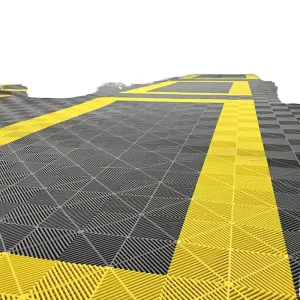 PP Decking Car Wash Splicing Grid Grille Interlocking Garage Floor Tiles Anti Slip Removable Plastic