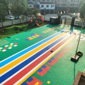 PP Indoor Outdoor Plastic Modular Basketball and Pickleball Court Floor Mats