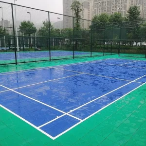PP Interlocking Anti Slip Outdoor Sports Court Floor Tiles 14mm Thick Eco Friendly & Shock Absorption for Multi Sport Use