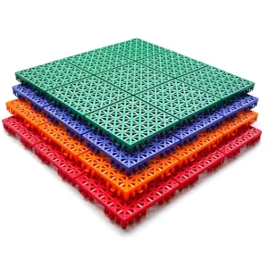 PP Interlocking Basketball Court Tiles Outdoor Modular Sports Flooring-Portable Suspended Plastic Floor for Tennis & Multi-Sport