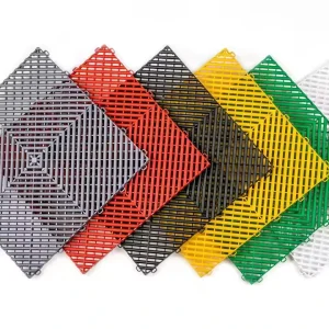 PP Interlocking Flooring Tiles, 40 x 40 cm, 1.8/2.0/3.0 cm, Garage, Anti-Slip
