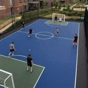 PP Interlocking Futsal Court Flooring Tiles for Outdoor Five-a-Side Football Pitches