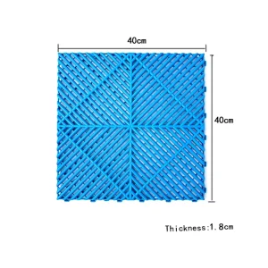 PP Interlocking Garage Floor Tiles Ribbed Plastic Deck Tiles