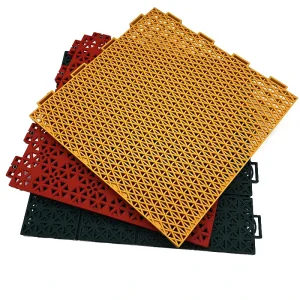 PP Interlocking Outdoor Basketball and Badminton Court Floor Tiles with Fire Prevention Advantages Anti slip Sports Flooring