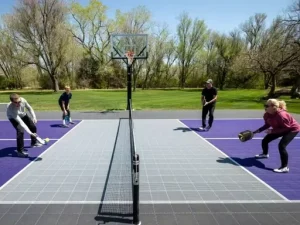 PP Interlocking Pickleball Court Tiles Modular Portable Indoor Outdoor Multi-Purpose Sports Flooring