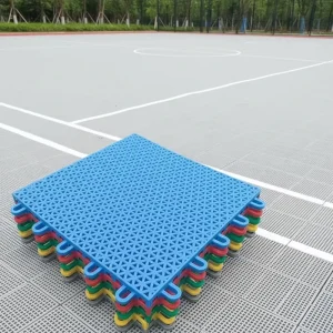 PP Interlocking Pickleball Court Tiles with Suspended Sports Flooring for Backyards and Schools
