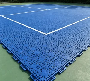 PP Interlocking Pickleball Tiles with Rubber Mats Suspended Modular Sports Flooring