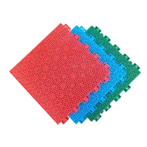 PP Interlocking Plastic Sports Floor Tiles, High-Strength Waterproof Basketball Flooring
