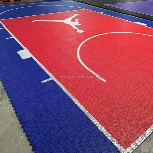 PP Interlocking Portable Playground Plastic Tiles for Temporary Outdoor Basketball Floors