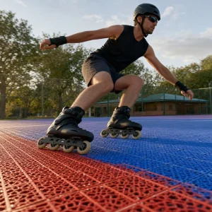 PP Interlocking Roller Skating Rink Tiles for Indoor and Outdoor Venues