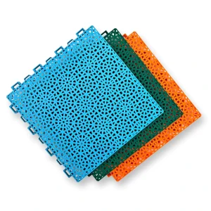 PP Interlocking Sports Flooring Tiles Anti Slip Waterproof Modular Eco Friendly Shock Absorption 13mm Outdoor Sport