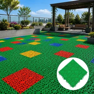 PP Interlocking Sports Flooring Tiles for Basketball Courts, Gyms, and Multi-Sport Facilities